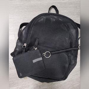 Mini Black See-Through Backpack